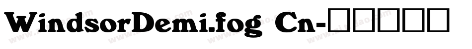 WindsorDemi.fog Cn字体转换